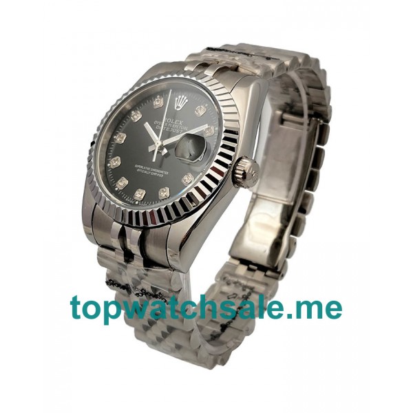 UK 36MM Diamond Hour Markers Replica Rolex Datejust 16234 Watches