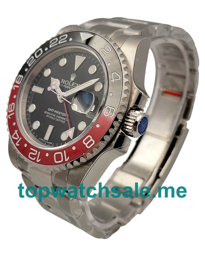 UK Perfect Replica Rolex GMT-Master II 116710BLNR UR Stainless Steel Black Dial Swiss 2836-2