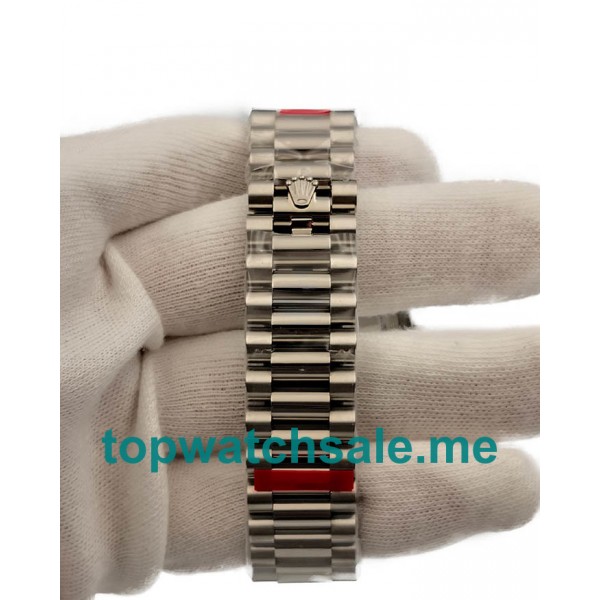 UK Best Quality Rolex Day-Date 228206 Replica Watches With Ice Blue Dials For Men
