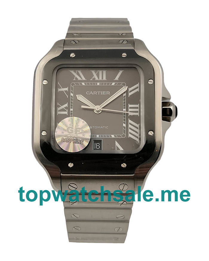 UK 37.5MM Steel Cartier Santos WSSA0037 Replica Watches