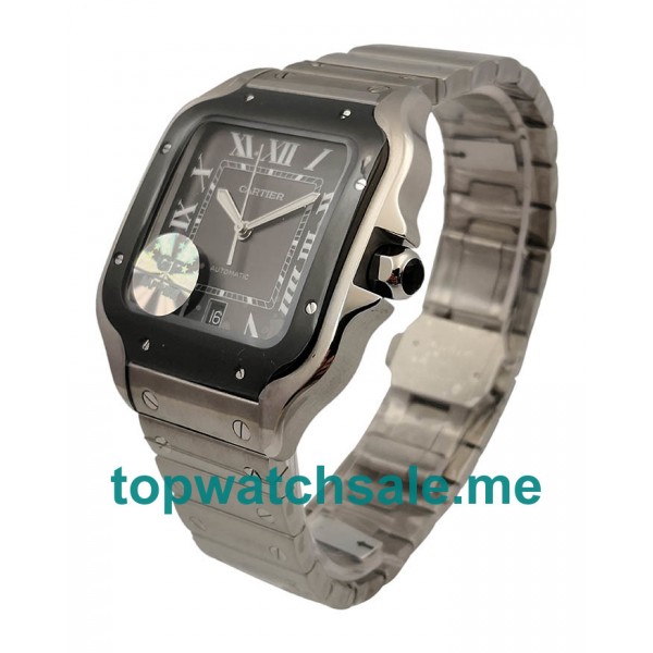 UK 37.5MM Steel Cartier Santos WSSA0037 Replica Watches
