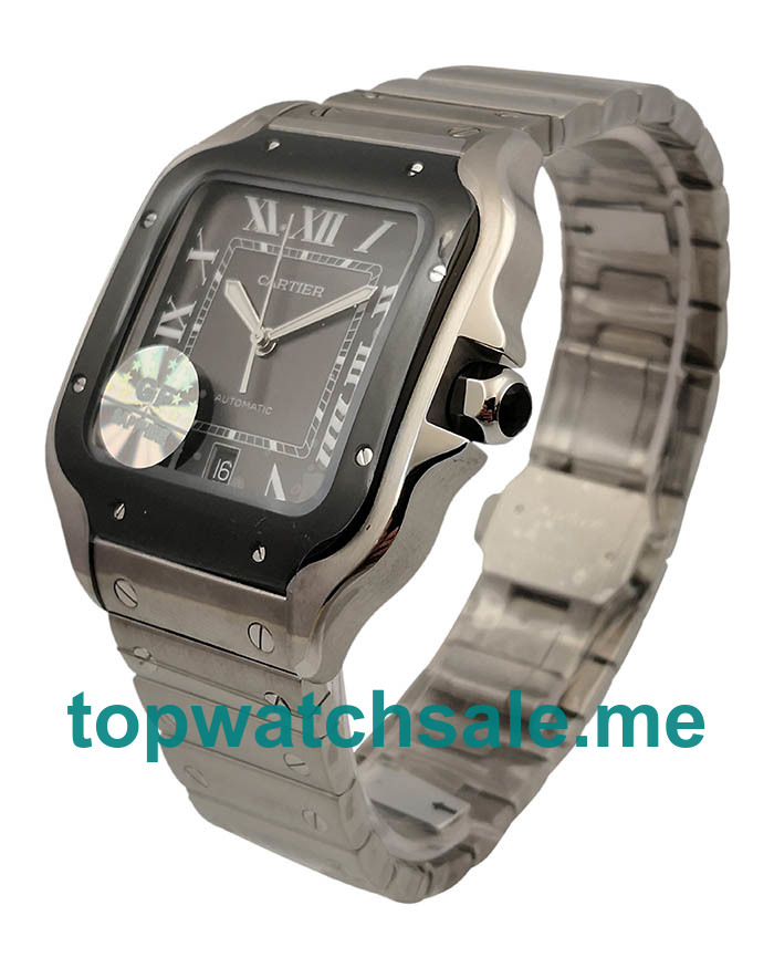 UK 37.5MM Steel Cartier Santos WSSA0037 Replica Watches