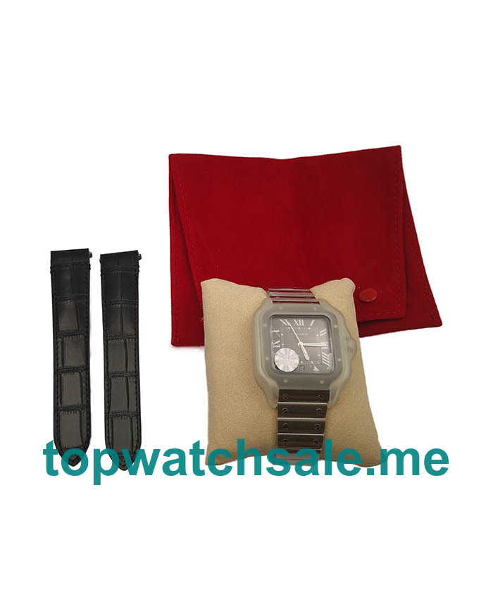 UK 37.5MM Steel Cartier Santos WSSA0037 Replica Watches