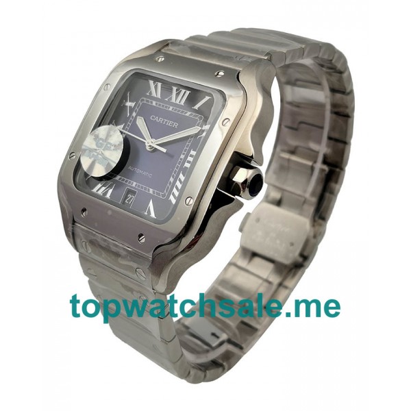 UK 37.5 MM Steel Cartier Santos WSSA0013 Replica Watches