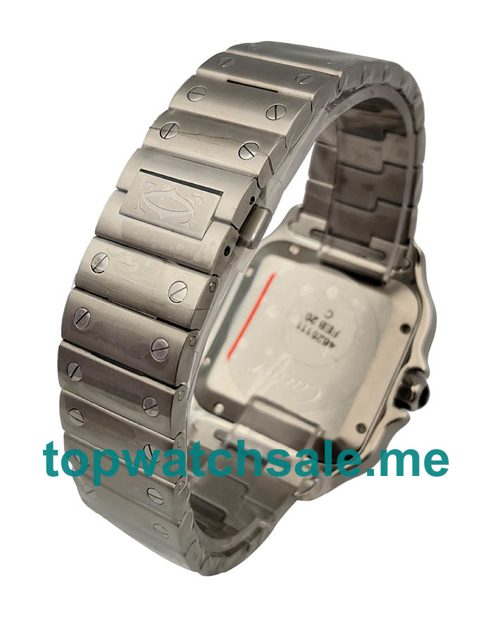 UK 37.5 MM Steel Cartier Santos WSSA0013 Replica Watches