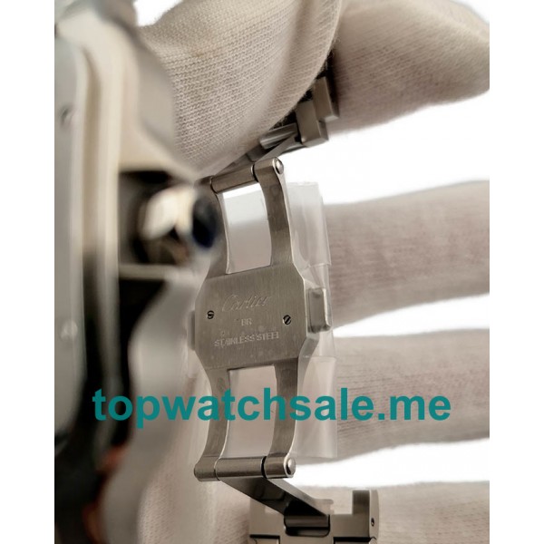 UK 37.5 MM Steel Cartier Santos WSSA0013 Replica Watches