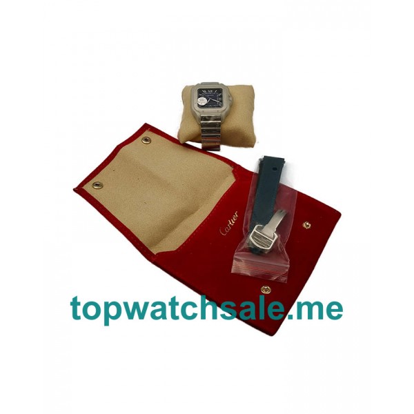 UK 37.5 MM Steel Cartier Santos WSSA0013 Replica Watches