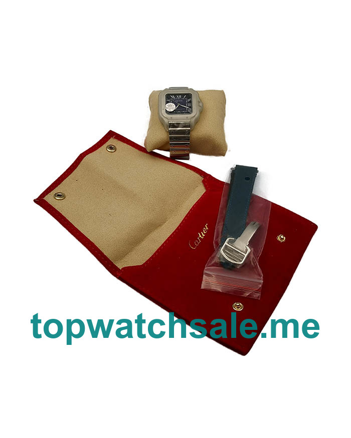 UK 37.5 MM Steel Cartier Santos WSSA0013 Replica Watches