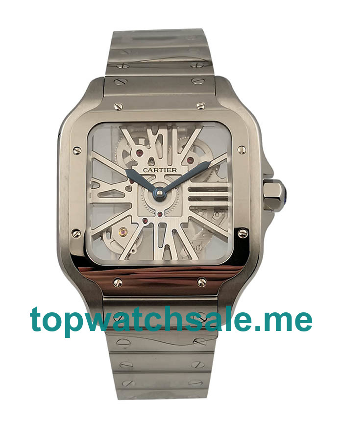 UK 37.5MM Steel Cartier Santos WHSA0015 Replica Watches