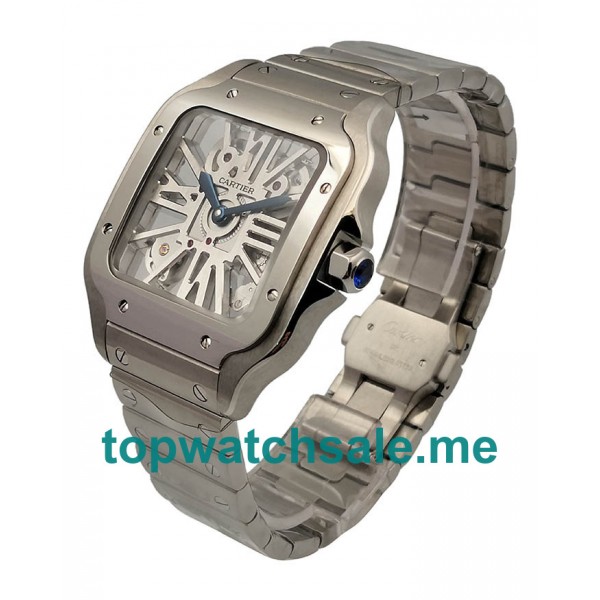 UK 37.5MM Steel Cartier Santos WHSA0015 Replica Watches