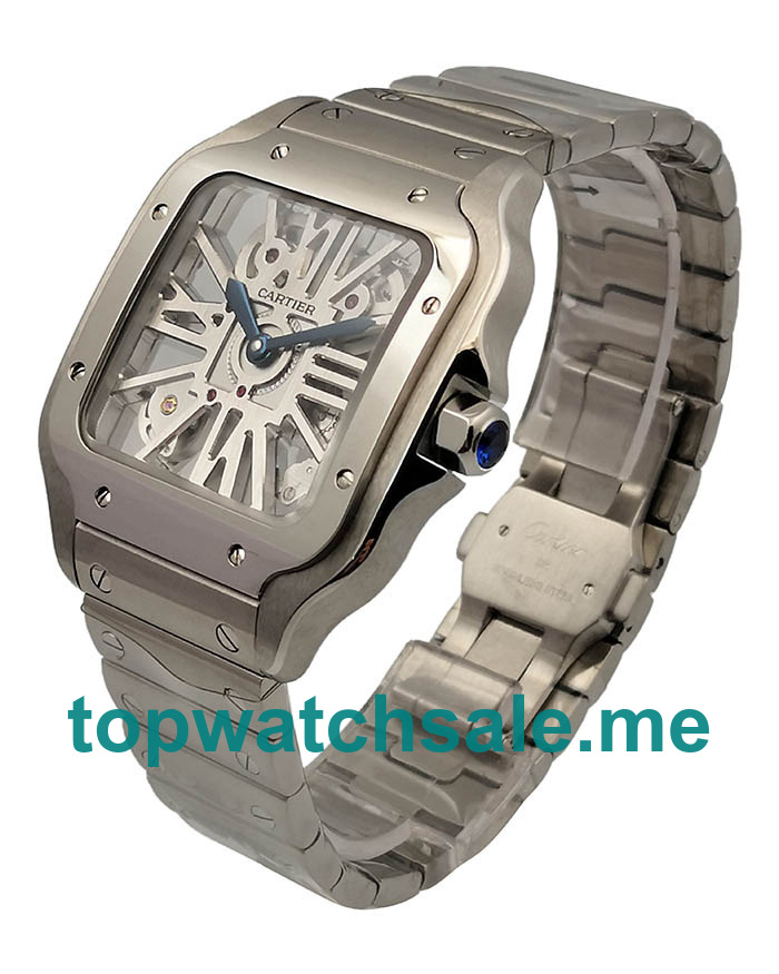 UK 37.5MM Steel Cartier Santos WHSA0015 Replica Watches