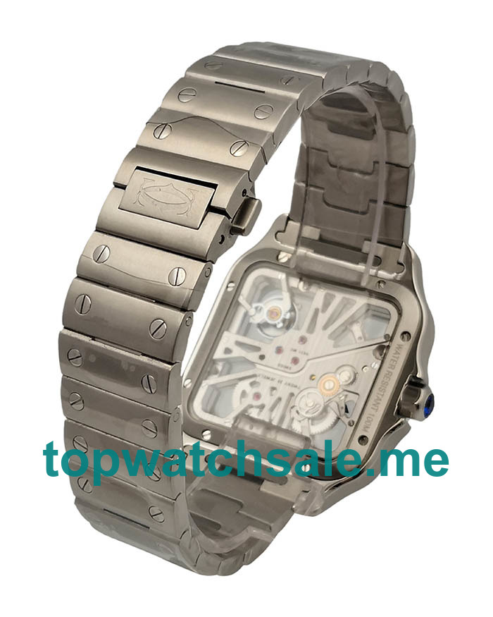 UK 37.5MM Steel Cartier Santos WHSA0015 Replica Watches