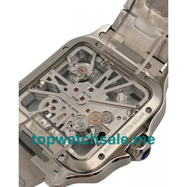 UK 37.5MM Steel Cartier Santos WHSA0015 Replica Watches