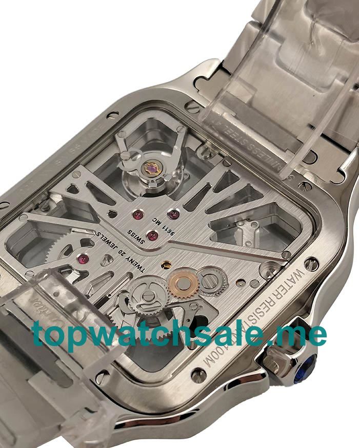 UK 37.5MM Steel Cartier Santos WHSA0015 Replica Watches