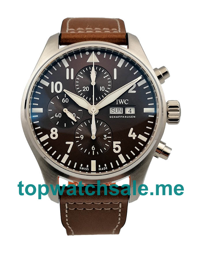 UK Top Quality Replica IWC Pilots IW377714 - 40.5 MM Watches With Brown Dials For Sale UK Top Quality Replica IWC Pilots IW377714 - 40.5 MM Watches With Brown Dials For Sale