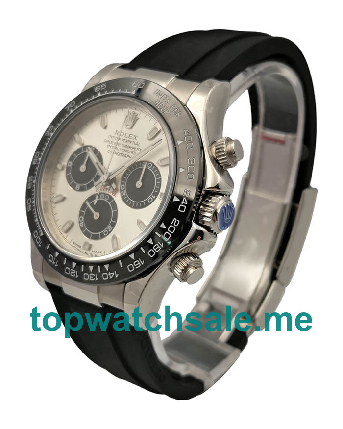 UK Online Replica Rolex Daytona Cosmograph 116519LN JH Stainless Steel Silver Dial Swiss 4130 Run 6@SEC