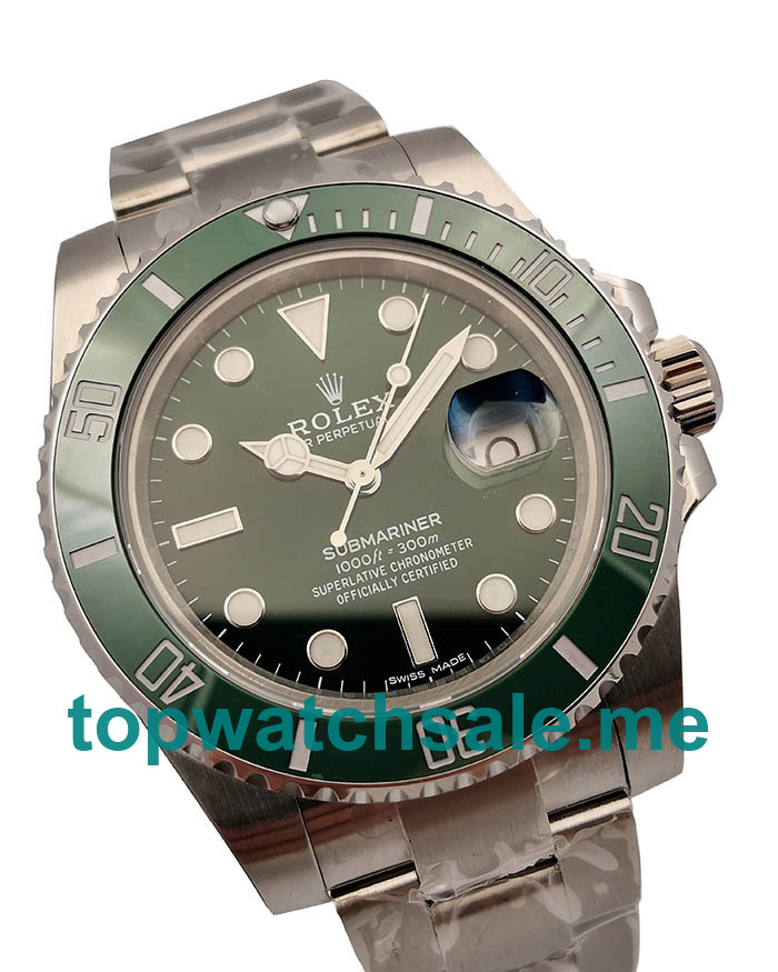 UK High Quality Replica Rolex Submariner Date 116610LV 2018 N V9S Stainless Steel 904L Green Dial Swiss 3135