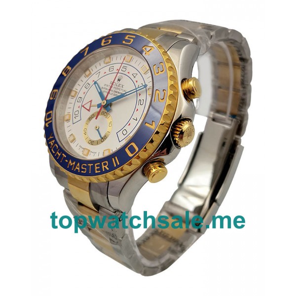 UK High Quality Replica Rolex Yacht-Master II 116681 V5 Stainless Steel & Yellow Gold White Dial Swiss 7750