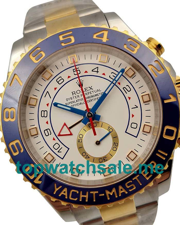UK High Quality Replica Rolex Yacht-Master II 116681 V5 Stainless Steel & Yellow Gold White Dial Swiss 7750
