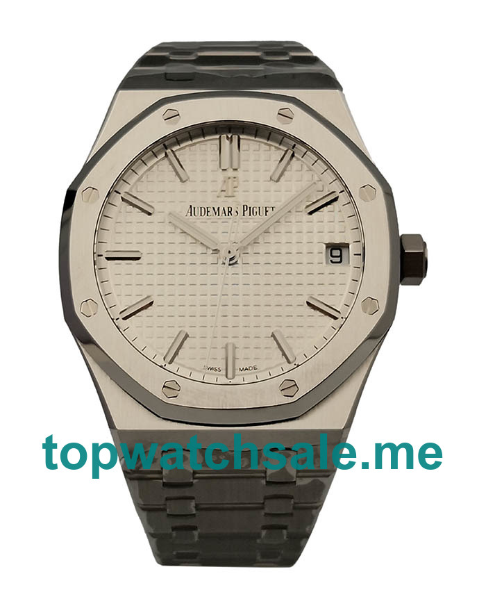 UK 41MM Replica Audemars Piguet Royal Oak 15500ST.OO.1220ST.04 White Dials Watches