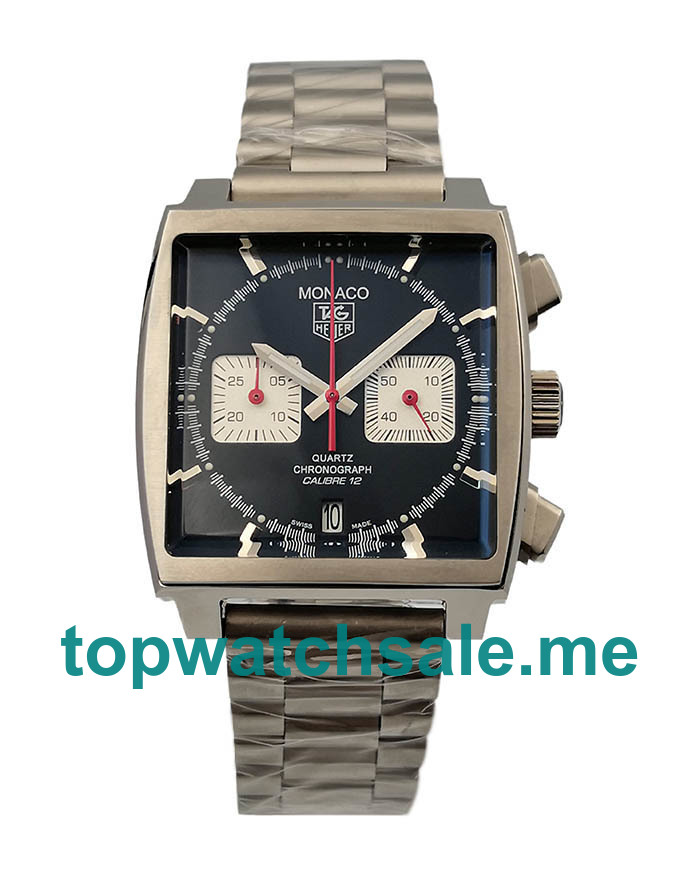 UK 39MM Black Dials TAG Heuer Monaco CAW2114.FT6021 Replica Watches