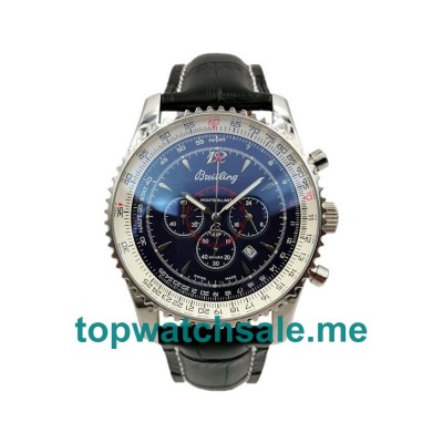 UK 46MM Black Dials Breitling Montbrillant A41370 Replica Watches