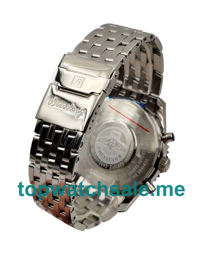UK 46MM White Dials Breitling Montbrillant A41330 Replica Watches