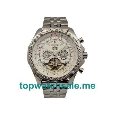 UK 47MM White Dials Breitling Bentley Mulliner Tourbillon 18761 Replica Watches