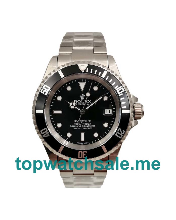 Best Quality Rolex Sea-Dweller 116600 Fake Watches With Black Dials For Men