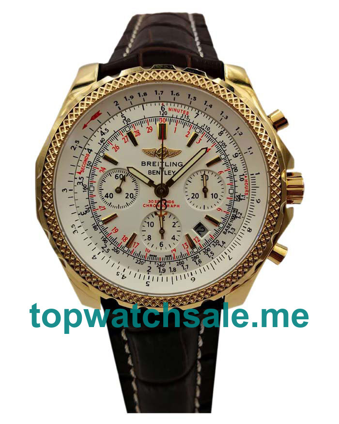 UK Best Quality Breitling Bentley Motors A25362 Replica Watches With White Dials For Men