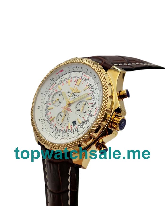 UK Best Quality Breitling Bentley Motors A25362 Replica Watches With White Dials For Men