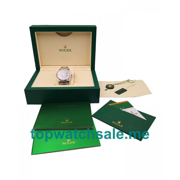 UK 41 MM Top 1:1 Rolex Datejust 126334 Fake Watches With Blue Dials For Men
