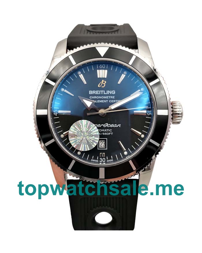 UK Cheap Breitling Superocean Heritage A17321 Fake Watches With Black Dials For Men