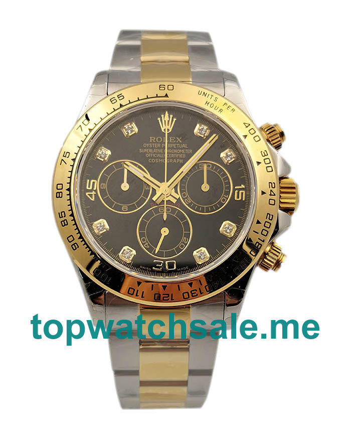 UK Best Quality Rolex Daytona 116503 Fake Watches With Black Dials For Sale
