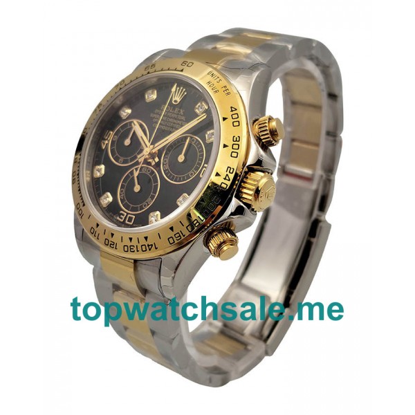 UK Best Quality Rolex Daytona 116503 Fake Watches With Black Dials For Sale