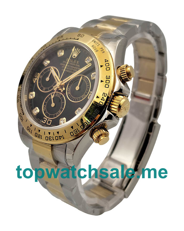 UK Best Quality Rolex Daytona 116503 Fake Watches With Black Dials For Sale
