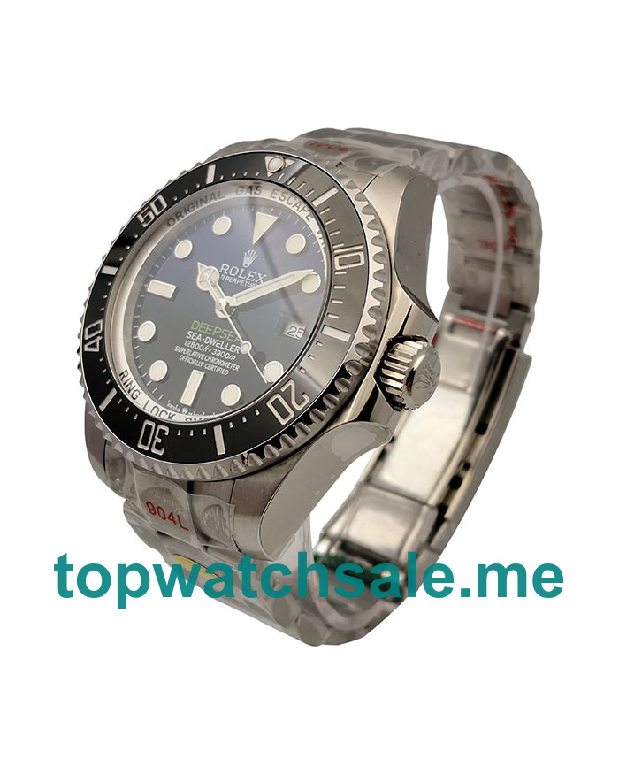 UK Swiss Movement Rolex Sea-Dweller Deepsea 126660 Replica Watches With Blue & Black Dials For Sale