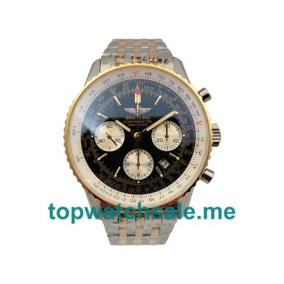UK AAA Quality Breitling Navitimer D23322 Fake Watches With Black Dials For Men