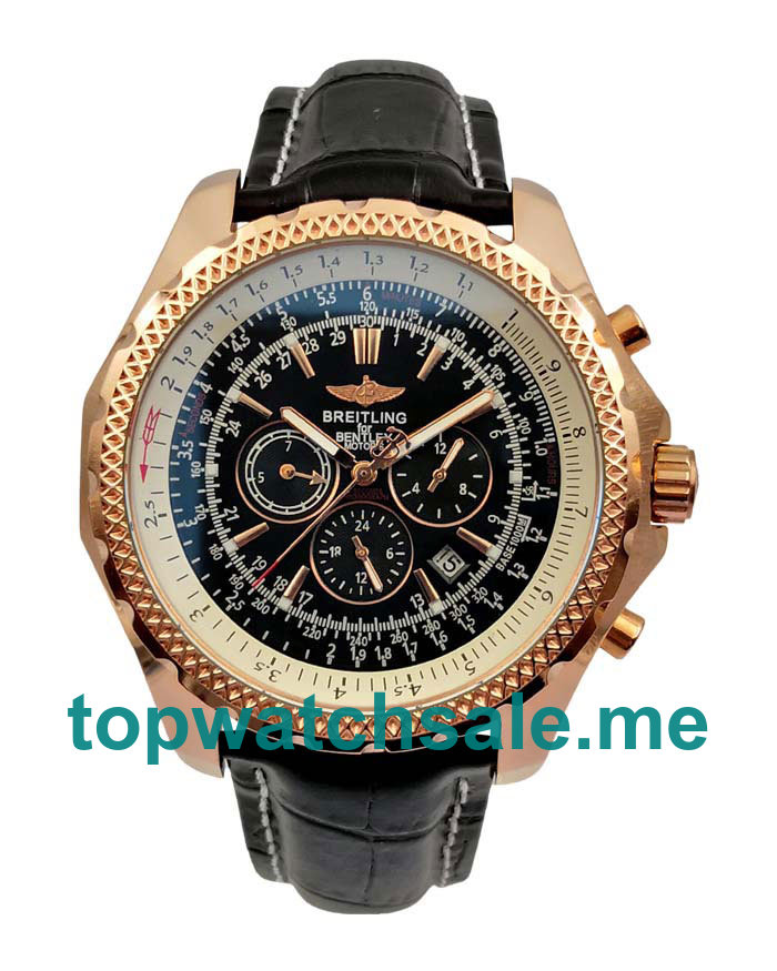 UK Best 1:1 Breitling Bentley Motors A25362 Fake Watches With Black Dials For Men