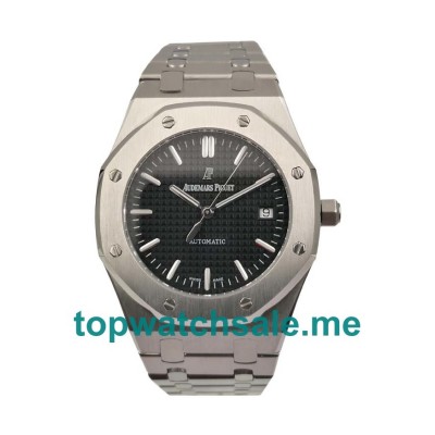 UK 41MM Black Dials Audemars Piguet Royal Oak 15400ST.OO.1220ST.01 Replica Watches