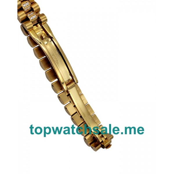 UK Swiss Made Rolex Lady-Datejust 179158 Replica Watches With Diamonds Dials For Women