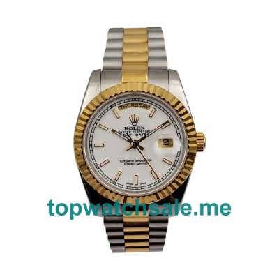 UK Top Replica Rolex Day-Date 118238 Watches With White Dials For Men