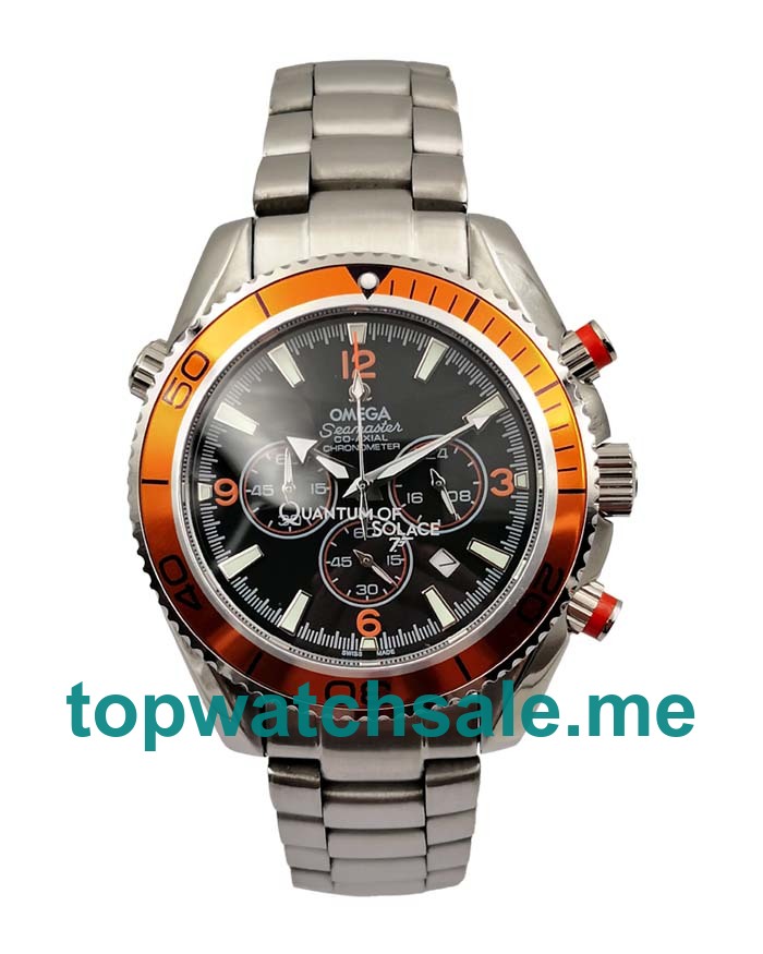 UK 43MM Black Dials Omega Seamaster Planet Ocean 2218.50.00 Replica Watches