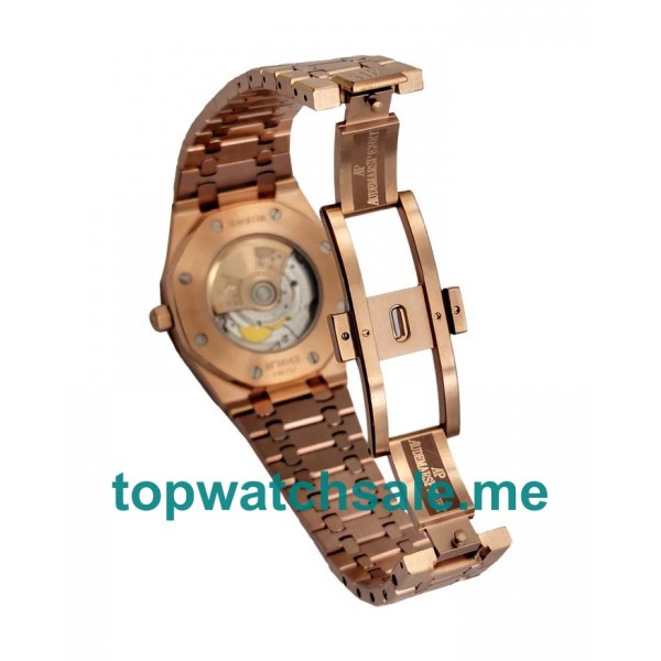 UK Perfect Replica Audemars Piguet Royal Oak Jumbo 15400OR.OO.1220OR.01 Watches With Black Dials For Men