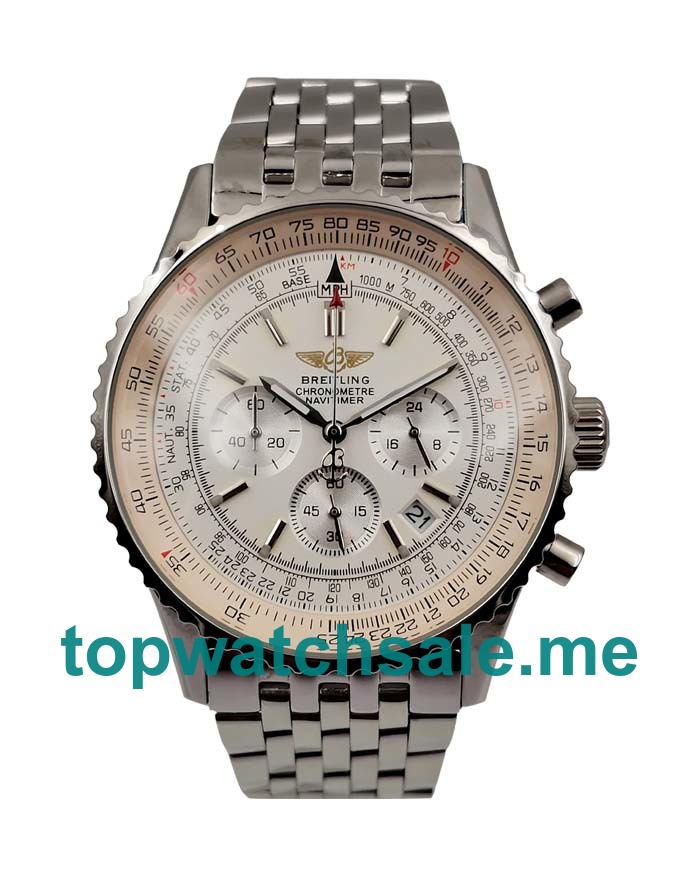 UK 42MM White Dials Breitling Navitimer A23322 Replica Watches