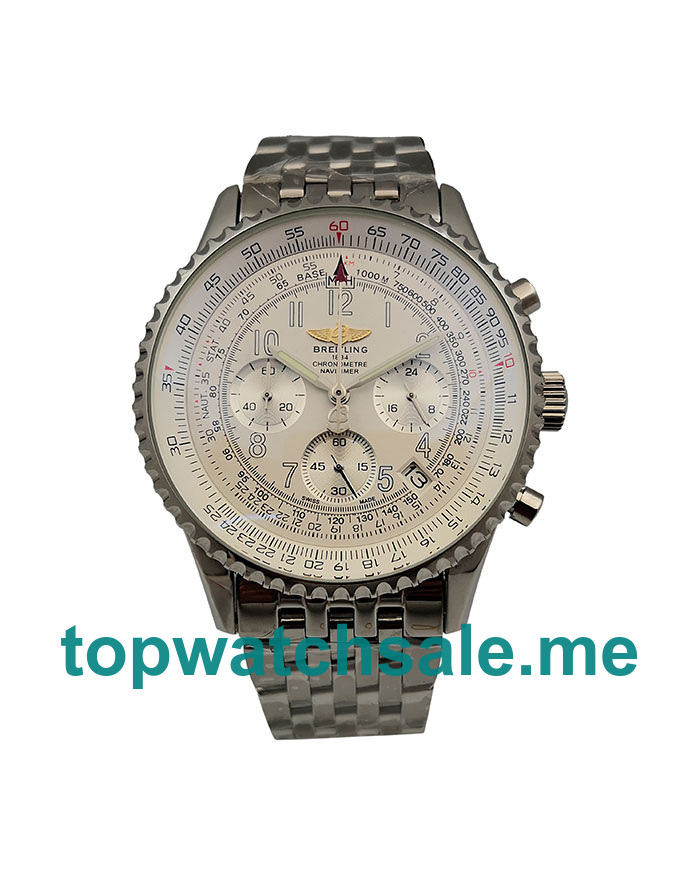 UK 42MM White Dials Breitling Navitimer A23322 Replica Watches
