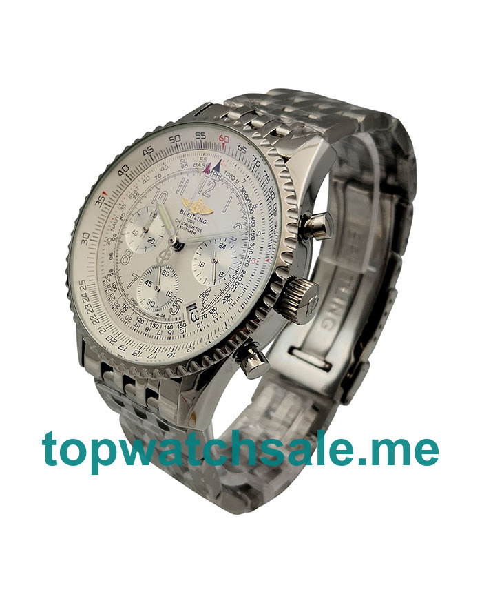 UK 42MM White Dials Breitling Navitimer A23322 Replica Watches