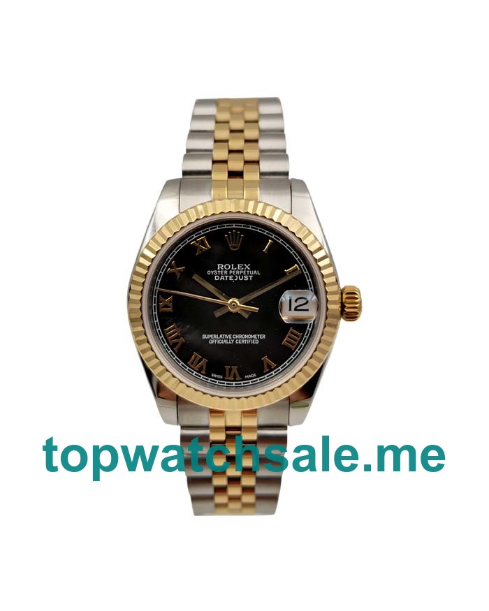 UK Swiss Made Rolex Datejust 178273 Replica Watches With Black Dials For Sale
