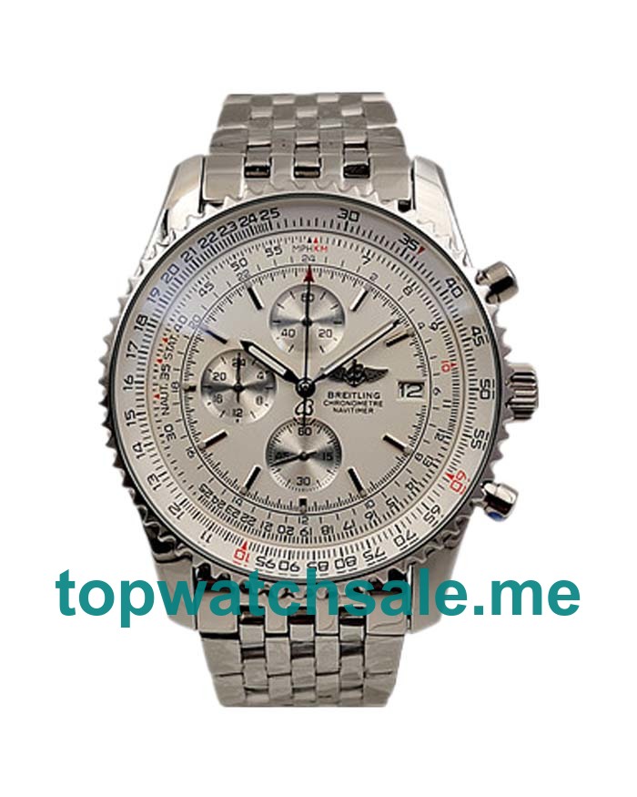 UK 47MM Silver Dials Breitling Navitimer A23322 Replica Watches UK 47MM Silver Dials Breitling Navitimer A23322 Replica Watches