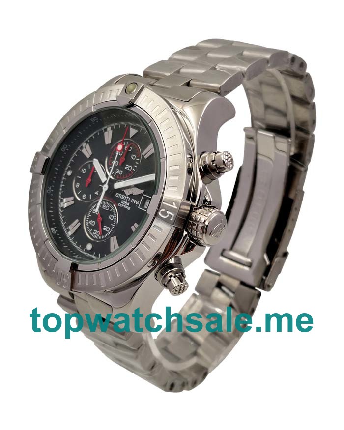 Best Quality Breitling Avenger A13370 Replica Watches With Black Dials For Sale